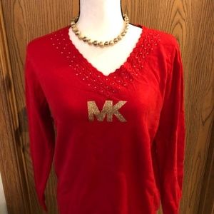 Beautiful sweater Red size Large